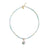 Gemburst Diamond Aquamarine Necklace