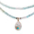 Gemburst Diamond Aquamarine Necklace