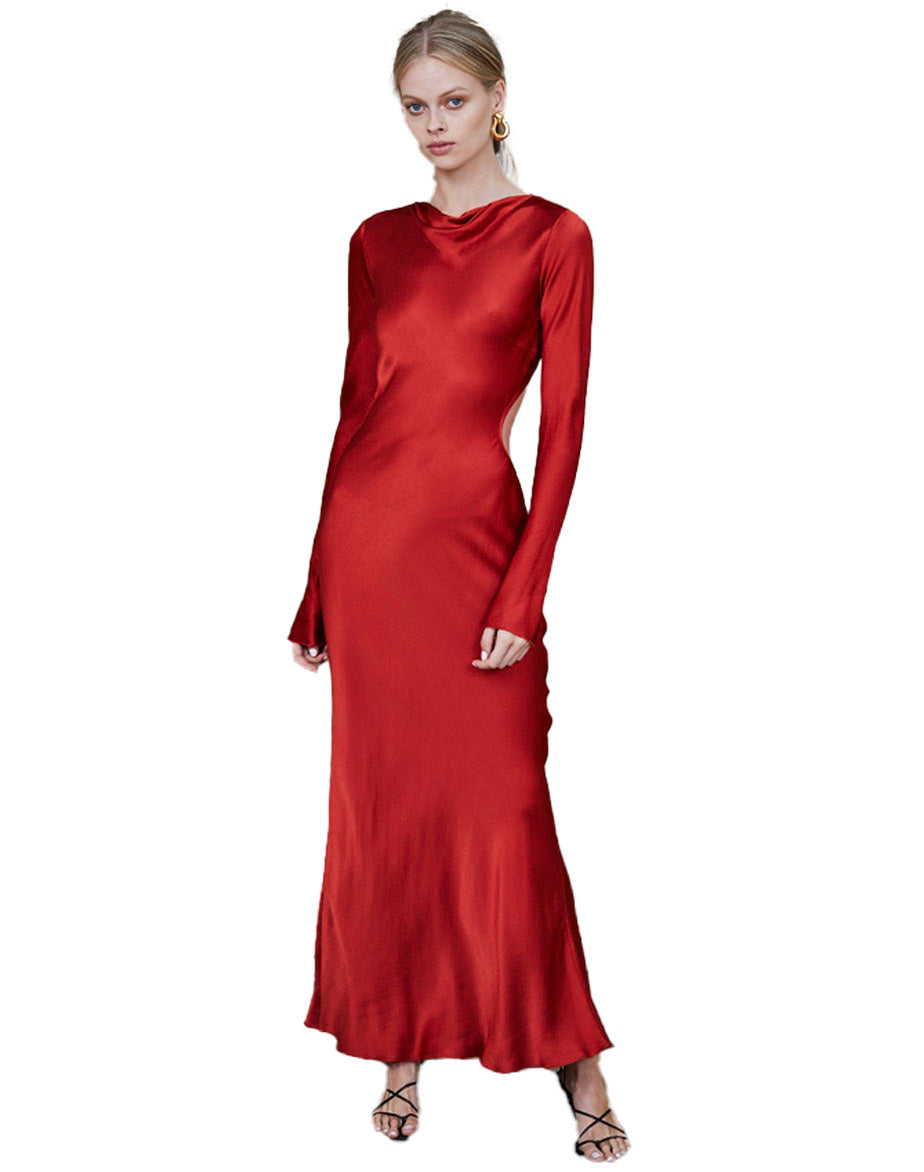 Aubrey Long Sleeve Midi Dress