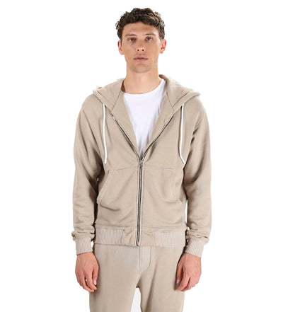 Bronx Zip Hoodie Vintage White Stone