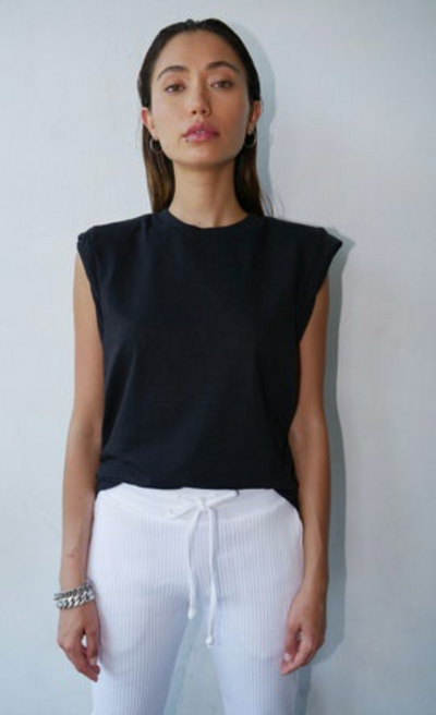 Strata Slub Jersey Shoulder Pad Muscle Tee