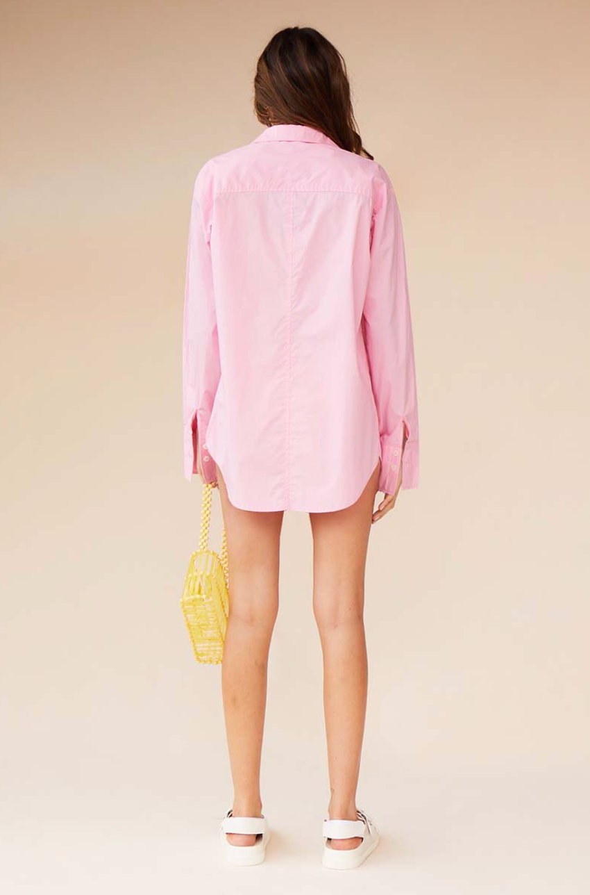 Rosanna Long Sleeve Shirt-Pink
