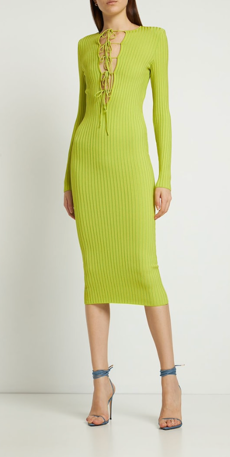 Rib Knit Midi Dress OFFSEIDS NEW YORK Rib Knit Midi Dress OFFSEIDS NEW YORK