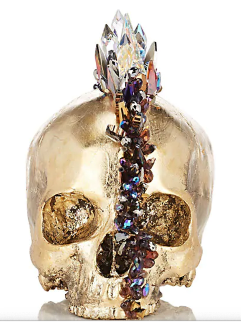 Swarovski Crystal Mohawk Skull
