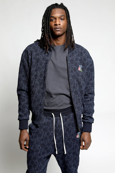 Floral 3D Blister Jacket-Twilight