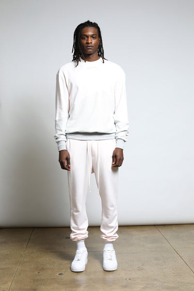 Sunnyside Reverse Loop Terry Sweatpants- Rose Quartz