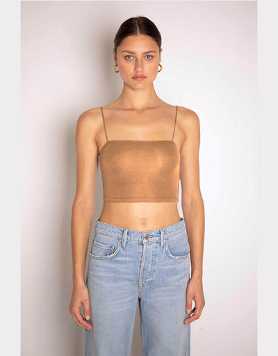 No Bra Club Cropped Cami - Tanlines