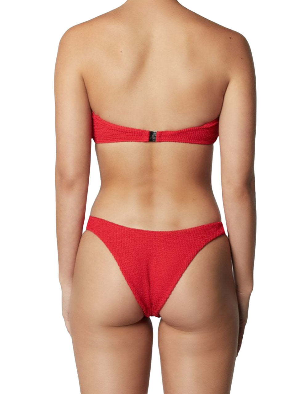 The Knot Bandeau- Crimped Red