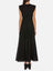 Embroidered Voile Black Dress