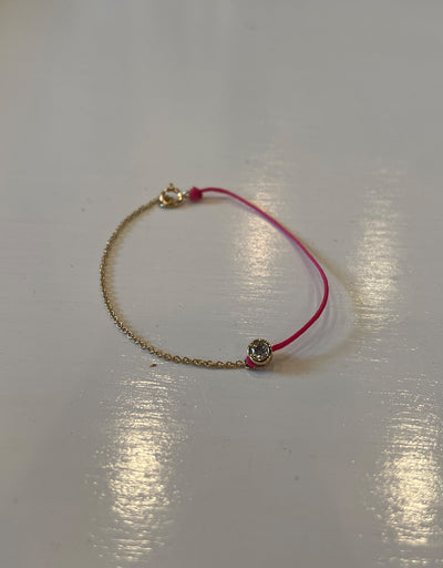 The Half Chain String of Love-Fuschia small