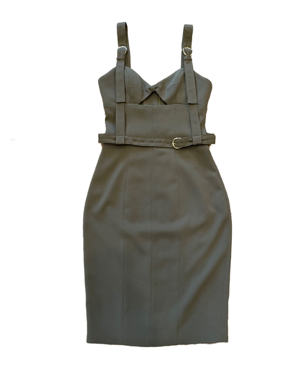 Cut Out Pencil Dress with Harness OFFSEIDS NEW YORK Cut Out Pencil Dress with Harness OFFSEIDS NEW YORK