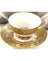 Light Green & Encrusted Gold Teacup & Saucer Set