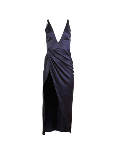 High Leg V Plunge Dress