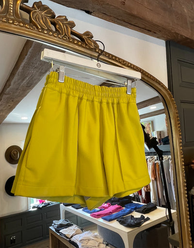 Faux leather Shorts - Green