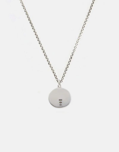 Silver Minimal Hallmark Necklace