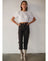 Substance Cropped Bubble T-Shirt- White
