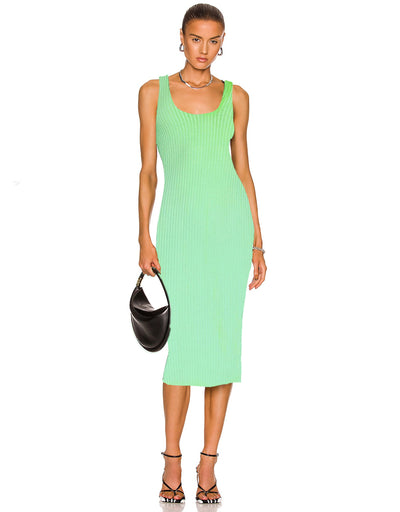 Ibiza Midi Dress-Lime Mix
