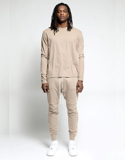 Sunnyside Brushed Terry Pant - Mocha