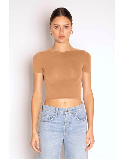 No Bra Club Cropped SS Crew - Tanlines