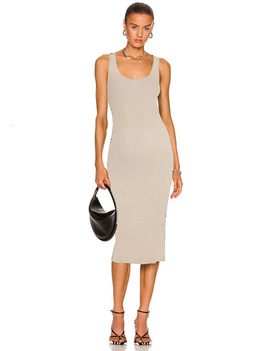 Ibiza Midi Dress-Vintage Oatmeal