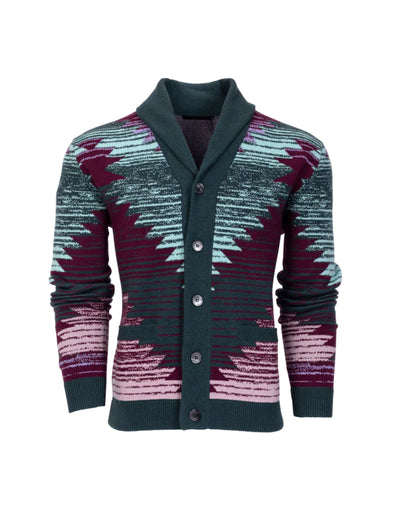 Ottawa Shawl Cardigan- Green Flash