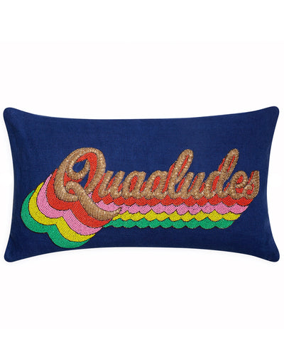 Quaaludes Beaded Pillow