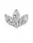 Diamond Engraved Lotus Threaded Stud