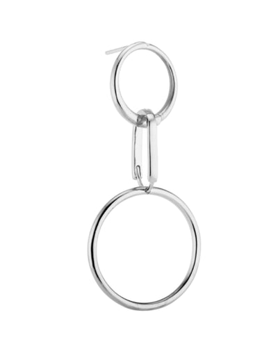 Infinity Earrings White 14K  Gold