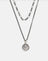Silver St. Christopher Multi Chain Necklace