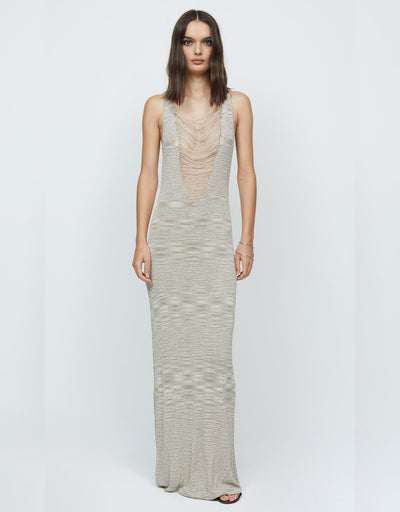 Tilda V Neck Knit Maxi Dress