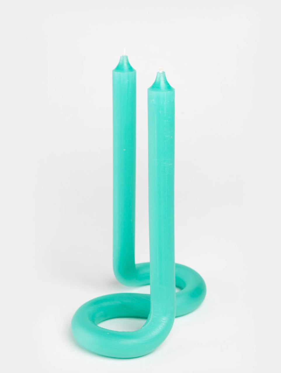 Twist Candle- Turquoise