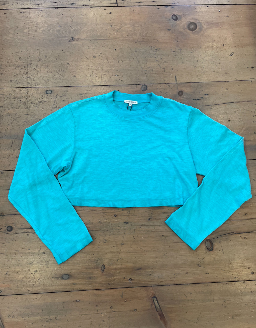 Tokyo Crop Shirt - Turquoise Mix