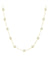 14K Yellow Gold  Diamond Bezel Set Necklace