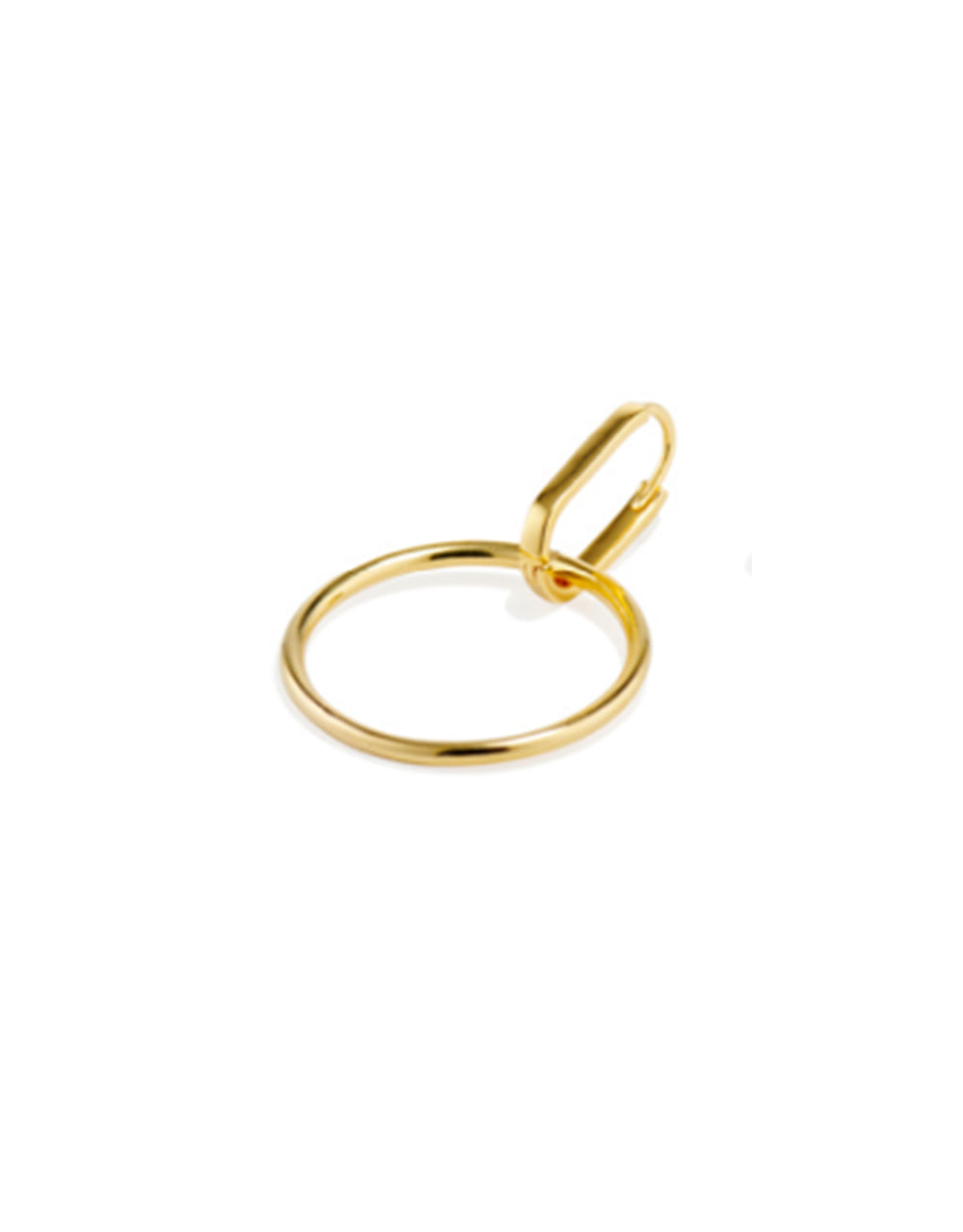 Infinity Earrings Yellow 14K Gold