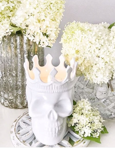 Rose de Vents Louise Skull Candle